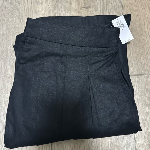NWT! Banana Republic Black Linen-Blend Palazzo Pant - Multiple Sizes🔹 - Picture 5 of 8